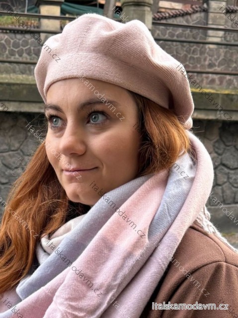 Čepice Baretka zimní dámská (ONE SIZE) QGJ Trend LIS25M903/DUR ONE SIZE růžová starorůžová