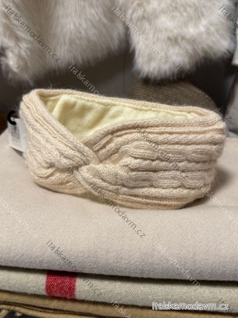 Čelenka pletená zimní dámská (ONE SIZE) LIS25HB25003/DR