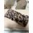 Čelenka zimná leopard dámska (ONE SIZE) BEST EMILIE  LIS25BD-355/DR ONE SIZE hnědá leopard