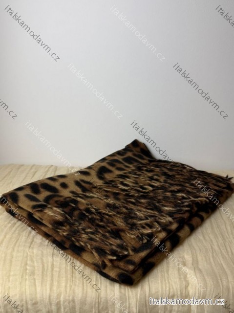 Šála podzimní zimní leopard dámská (ONE SIZE) NL FASHION LIS25NL22435-77/DUR
