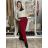 Nohavice voľnočasové s opaskom dámske (S/M/L ONE SIZE) TALIANSKA MÓDA IM425823