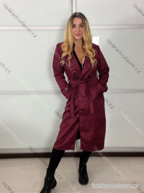 Kabát slabý dlouhý rukáv dámský (S/M/L ONE SIZE) ITALSKÁ MÓDA IMWCA251112/DU