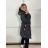 Kabát zimní s kapucí dámska  LHD fashion (S-2XL) LHD-2M-231-4/DU M Černá
