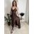 Šaty dlouhé elegantní na ramínka dámské AMANDA (S/M/L ONE SIZE) ITALSKá MODA IM323022/DUR královská modrá S/M/L
