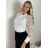 Tričko elegantný dlhý rukáv dámske (S/M/L ONE SIZE) TALIANSKA MóDA IMM2312506/DU
