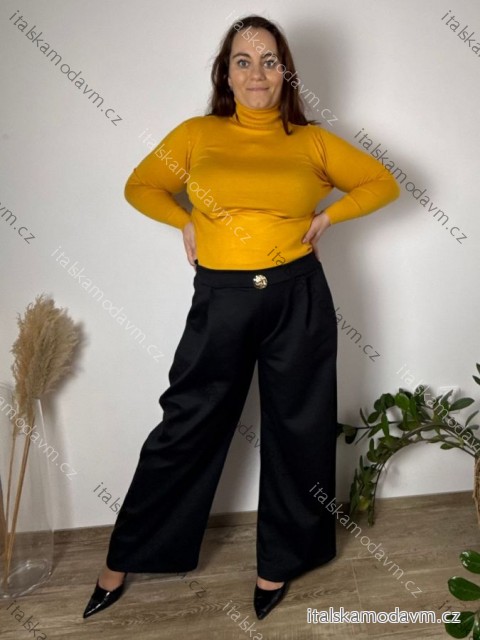 Nohavice elegantné dámske nadrozměr STELA (50/52/54 ONE SIZE) TALIANSKA MÓDA IM4261115