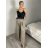 Nohavice dlhé elegantné oversize s opaskom dámske (S/M/L ONE SIZE) TALIANSKA MÓDA IMSM26005