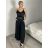Nohavice dlhé elegantné oversize s opaskom dámske (S/M/L ONE SIZE) TALIANSKA MÓDA IMSM26005