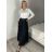 Nohavice dlhé elegantné oversize s opaskom dámske (S/M/L ONE SIZE) TALIANSKA MÓDA IMSM26005