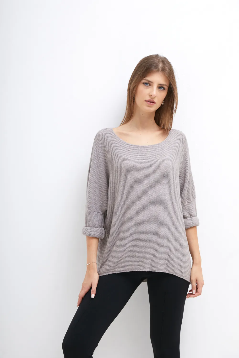 Tunika 3/4 dlhý rukáv dámska (S/M/L ONE SIZE) TALIANSKA MÓDA IMPLI25IMPLI2517034