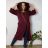 Mikina prodloužená na zip alá cardigan dámská (uni m/2xl) ITALSKá MóDA IM521205/DR M/L/XL červená