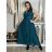 Šaty dlouhé společenské třpytivé bez rukávu dámské (S/M/L ONE SIZE) ITALSKÁ MÓDA IMPSH2520034/DR zelená smaragdová S/M/L