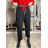 Kalhoty baggy dlouhé s knoflíky dámské (S/M ONE SIZE) ITALSKÁ MÓDA IMD24126