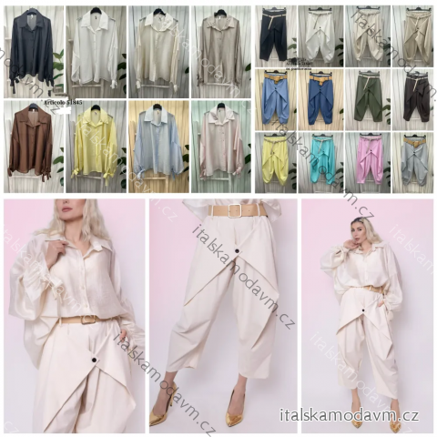 Nohavice elegantné trojštvrťové 3/4 krátke dámske (S/M/L ONE SIZE) TALIANSKA MÓDA IMPLI2651840