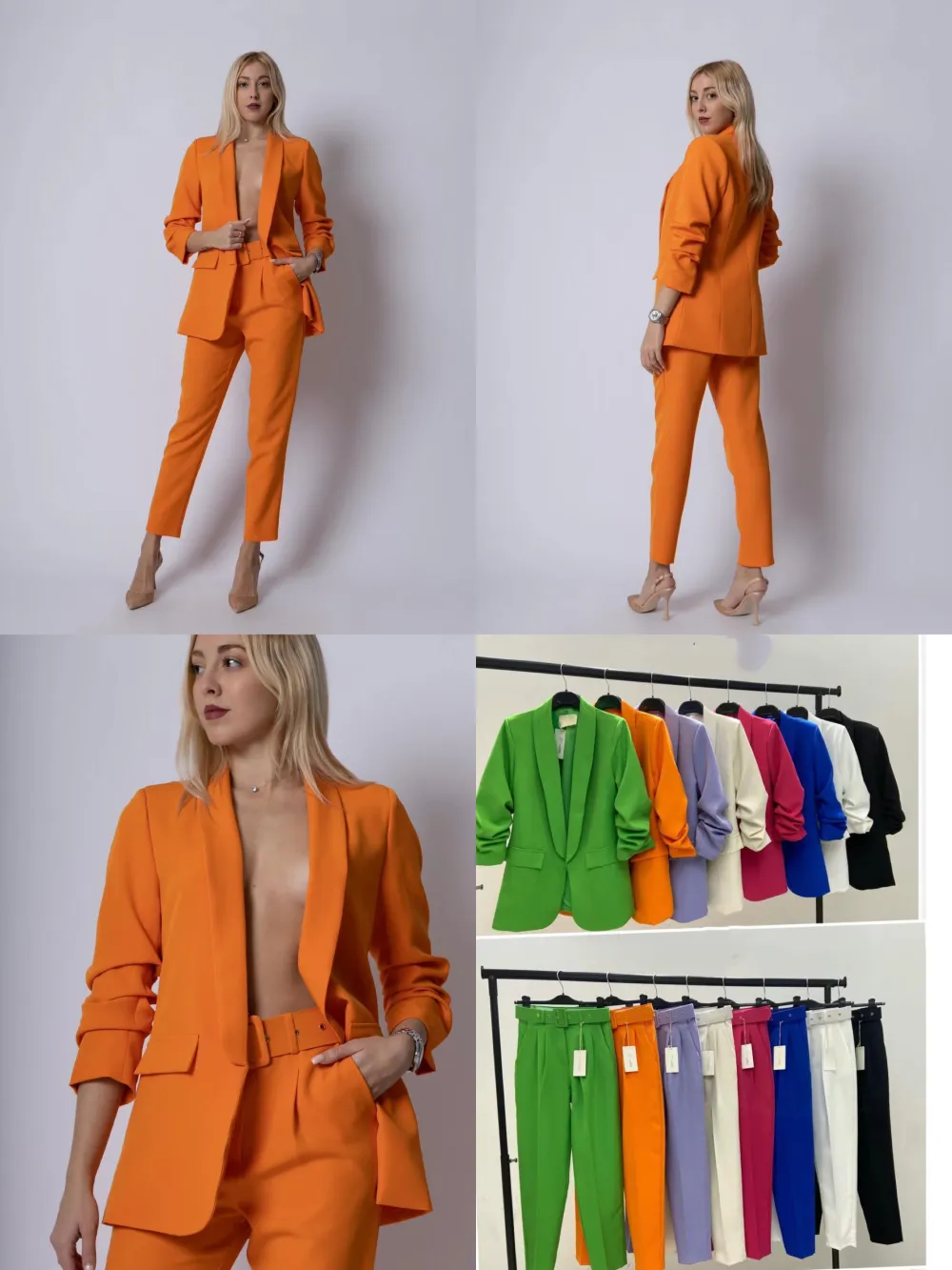 Nohavice elegantné trojštvrťové 3/4 krátke dámske (S/M/L ONE SIZE) TALIANSKA MÓDA IMPLI261703