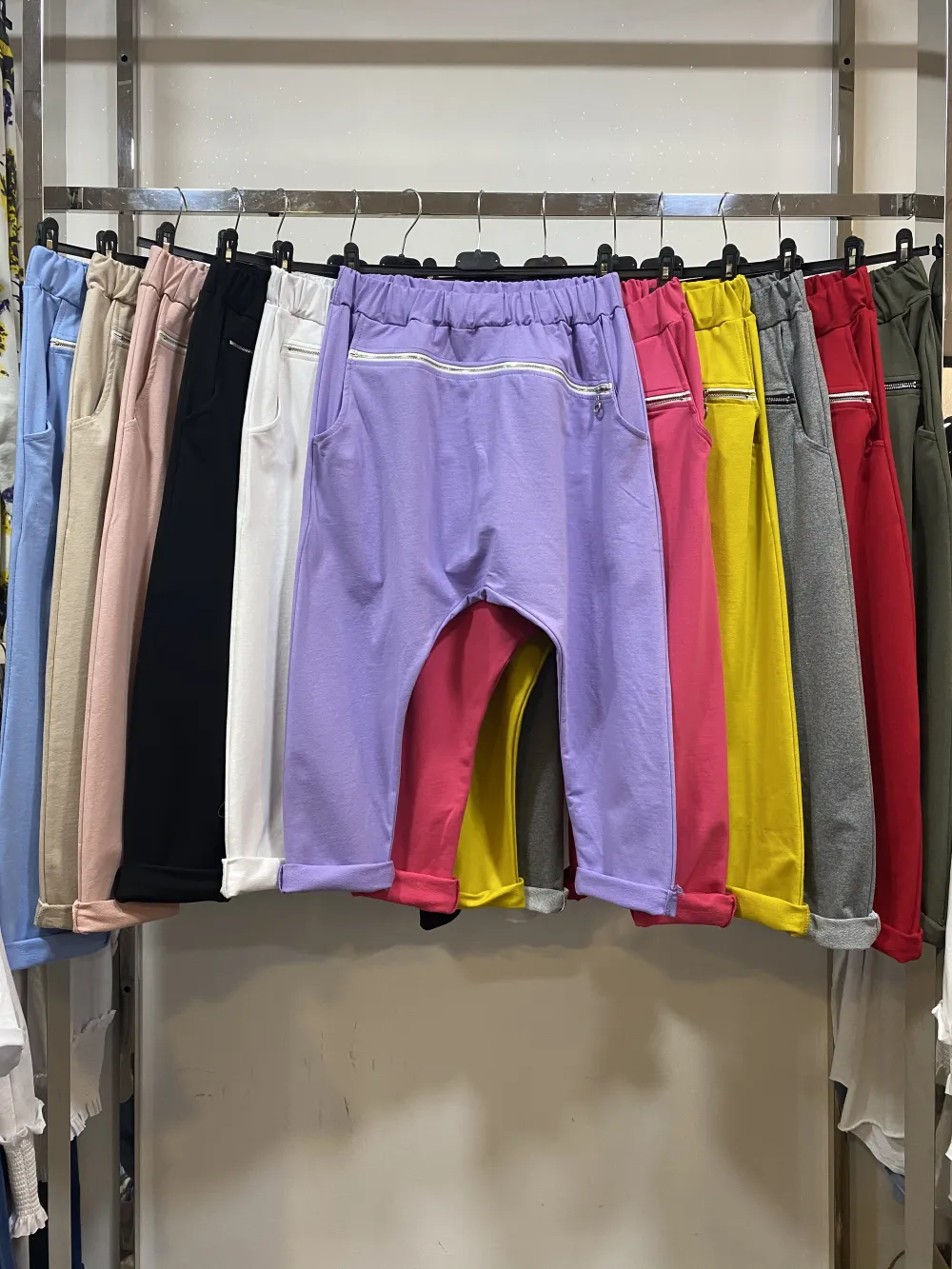 Nohavice aladinky haremky dámske (S/M/L ONE SIZE) TALIANSKA MÓDA IMPLI265061