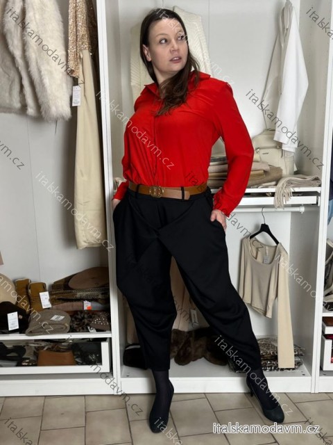 Kalhoty volnočasové tříčtvrteční 3/4 krátké dámské (S/ML ONE SIZE) ITALSKÁ MÓDA IM426008/DU