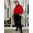 Kalhoty baggy dlouhé s knoflíky dámské (S/M ONE SIZE) ITALSKÁ MÓDA IMD24126/DU -   Černá -   S/M