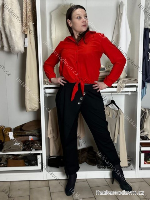 Nohavice dlhé háremky dámske (S/M ONE SIZE) TALIANSKA MÓDA IMD24126/DU