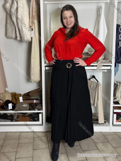 Sukňa dlhá skladaná dámska (S/M/L ONE SIZE) TALIANSKA MÓDA IM426033/DU