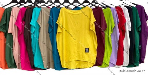 Tunika oversize krátky rukáv dámska (S/M/L ONE SIZE) TALIANSKA MÓDA IMC26004