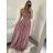 Šaty elegantné spoločenské dlhé na ramienka dámske (S/M ONE SIZE) TALIANSKA MóDA IMM2218806