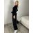 Nohavice elegantní s páskem dámske (S/M/L ONE SIZE) TALIANSKA MÓDA IMSM26034
