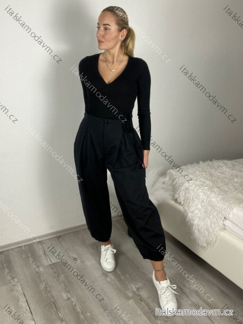 Nohavice volnočasové dámske (S/M/L ONE SIZE) TALIANSKA MÓDA IMSM26032/DUR