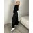 Nohavice elegantné dámske (S/M/L ONE SIZE) TALIANSKA MÓDA IMSM26033/DUR S/M/L čierna
