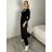 Nohavice elegantné dámske (S/M/L ONE SIZE) TALIANSKA MÓDA IMSM26033/DUR S/M/L čierna