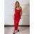 Šaty elegantní společenské na ramínka dámské OLIVIE (S/M ONE SIZE) ITALSKÁ MÓDA IMPMD26332833/DUR S/M červená