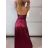 Šaty dlouhé společenské na ramínka dámské (XS/S/M ONE SIZE) ITALSKÁ MÓDA IMPBB24B24780/DUR
