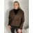 Kabátek krátký oversize dlouhý rukáv dámské (S/M/L ONE SIZE) ITALSKÁ MÓDA IMPLU251111/DU S/M/L fialová