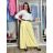 Nohavice dlhé elegantné s opaskom dámske (S/M/L ONE SIZE) TALIANSKA MÓDA IMSM26005/DU - hnedá svetlá - S/M/L
