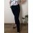 Kalhoty dlouhé elegantní dámské nadrozměr (2XL/3XL - 3XL/4XL - 5XL/6XL) MIEGO MIE26ZT08F/DUR 5XL/6XL Černá
