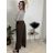 Kalhoty máslové s páskem dámské (S/M/L ONE SIZE) ITALSKÁ MÓDA IMD25223/DR černá S/M/L