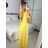 Šaty společenské dlouhé tylové dámské s rukávkem LILIANA (XS/S/M ONE SIZE) ITALSKÁ MÓDA IMWMY251286/DUR červená XS/S/M
