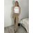 Kalhoty dlouhé elegantní dámské nadrozměr (S/M - M/L - XL/2XL) MIEGO MIE262539/DUR S/M béžová