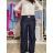 Nohavice dlhé elegantné dámske nadrozmer (S/M-M/L-XL/2XL) MIEGO MIE2511050/DUR S / M čierna