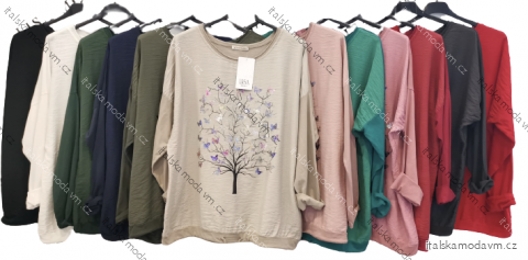 Tunika oversize 3/4 dlhý rukáv dámska (S/M/L ONE SIZE) TALIANSKA MÓDA IMPLI2501676