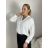 Košeľa dlhý rukáv dámska LAJLA (S/M/L ONE SIZE) TALIANSKA MÓDA IMWHA261132/DUR S/M/L biela