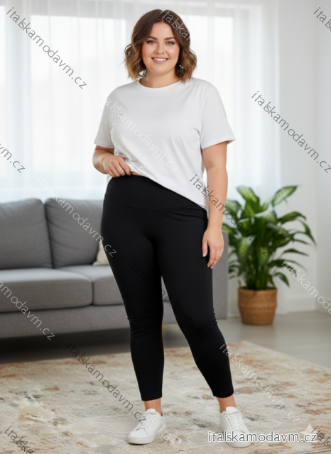 Legíny bambusové  dámske nadrozměr  (2XL/3XL-3XL/4XL- 4XL/5XL-5XL/6XL) MIE25DM-030/DUR 5XL/6XL Černá