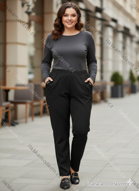 Kalhoty dlhé dámske nadrozměr (S/M-L/XL-XL/2XL) PMWLL252022-785/DUR černá 9XL/10XL