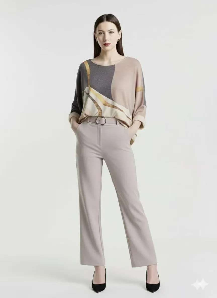 Tunika dlhý rukáv dámska (S/M/L ONE SIZE) TALIANSKA MÓDA IMPLI2621811