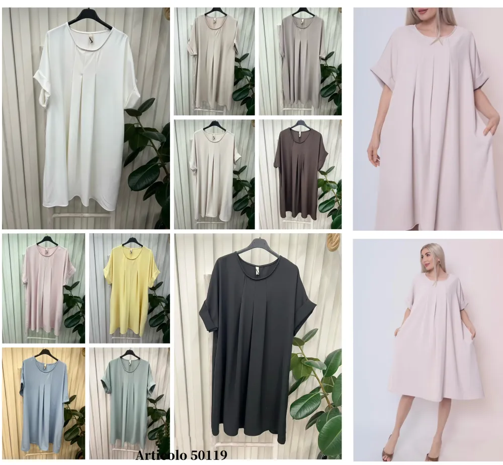 Šaty elegantný letný krátky rukáv dámske (S/M/L ONE SIZE) TALIANSKA MÓDA IMPLI2650119