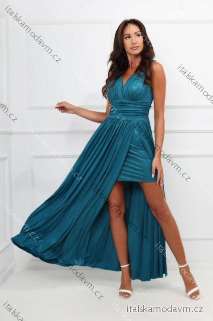 Šaty dlouhé společenské třpytivé dámské (38-44) POLSKÁ MÓDA PMLKJ26JUSTYNA/DUR