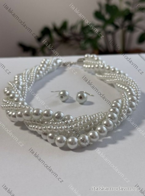 Bižuterie perlový náhrdelník dámský (délka 50cm) FASHION JEWELLERY JEW26015/DUR