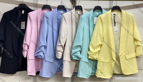 Sako elegantný dlhý rukáv dámske (S/M/L ONE SIZE) TALIANSKA MÓDA IMC25328