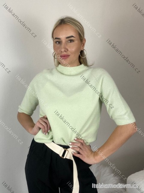 Sveter úpletový krátký rukáv dámsky (S/M/L ONE SIZE) TALIANSKA MÓDA IMSM2625086/DR