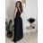 Šaty elegantní dlouhé bez rukávu dámské SARA (M/L/XL ONE SIZE) ITALSKá MóDA IM4251146